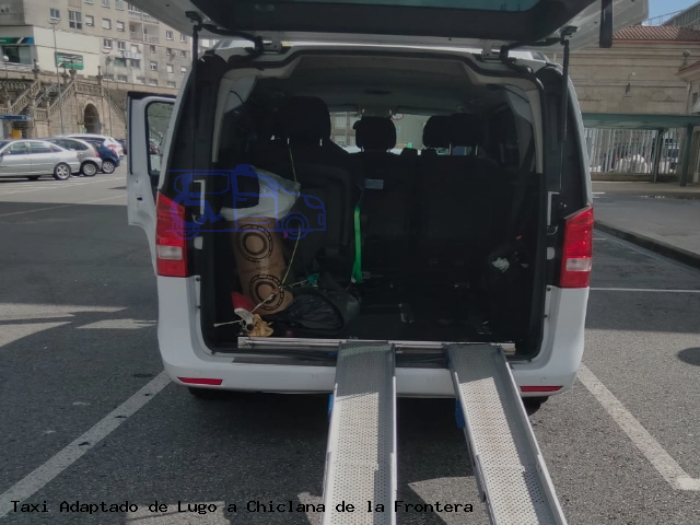 Taxi accesible de Chiclana de la Frontera a Lugo